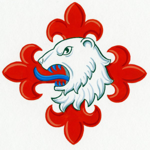 Claus K. Berntsens badge, ritad av Ronny Andersen.